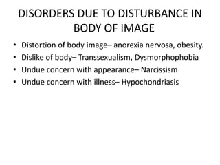 Disorders of experience of self | PPTX