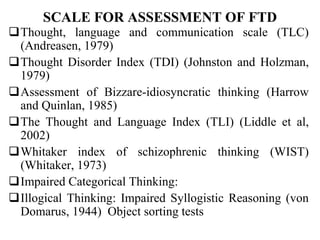 Disorders of form of thought | PPT