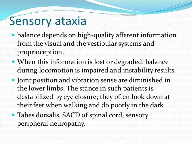 sensory ataxia