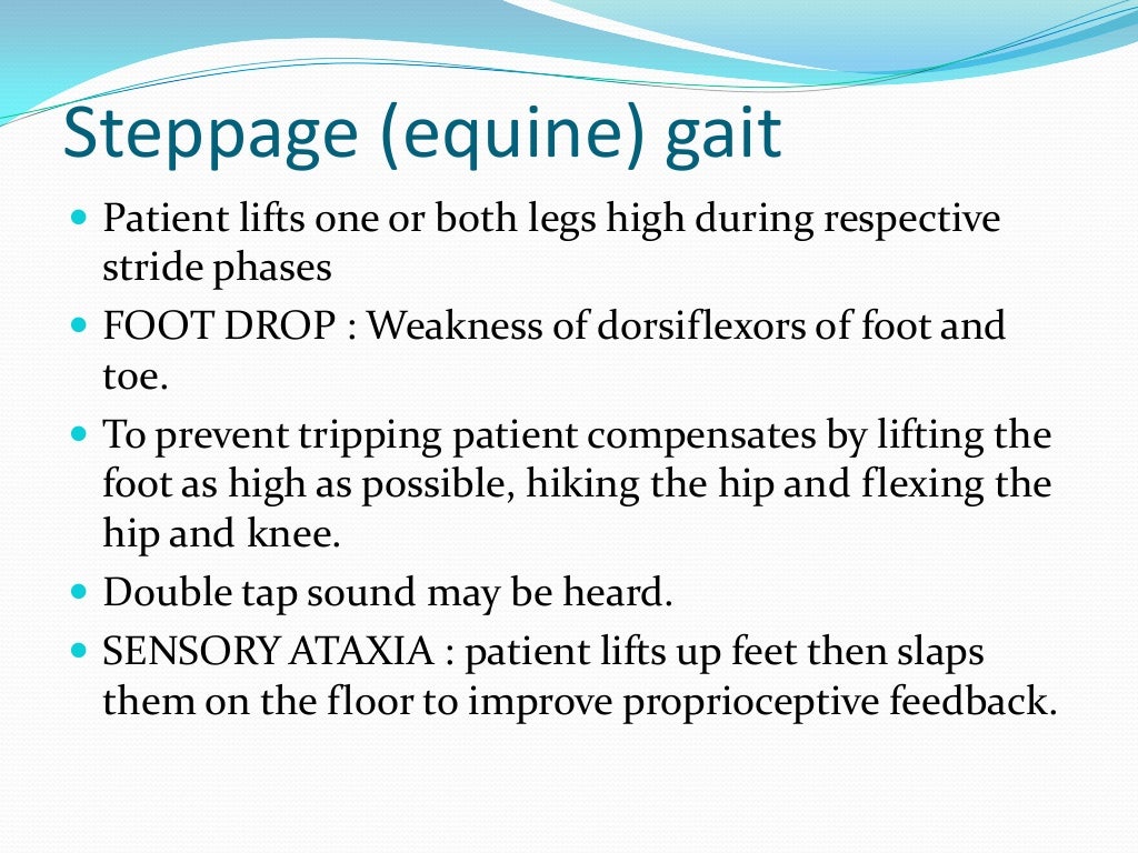 Disorders of gait and station