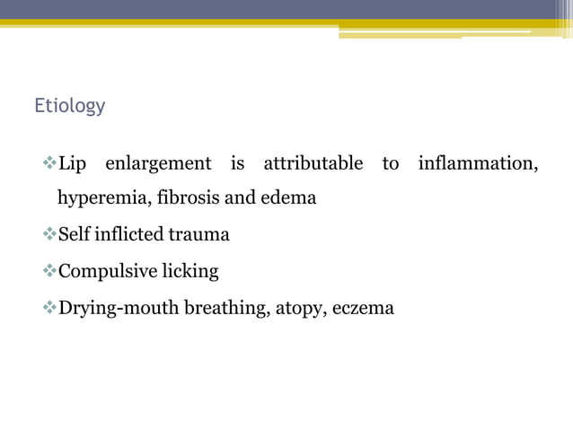 Disorders of lip | PPTX