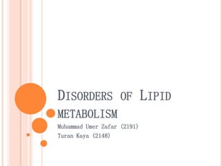 Disorders of lipid metabolism | PDF