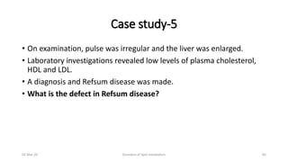 Disorders of lipid metabolism case studies-1 | PDF