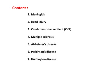Disorders of nervous system | PDF