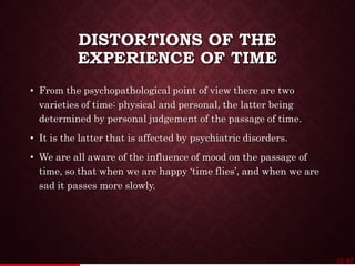 Disorders of perception | PPTX