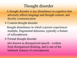 Thought Dysfunction Disorders of Perception.pptx
