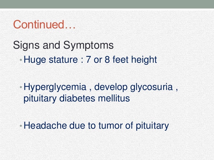 Disorders of pituitary gland