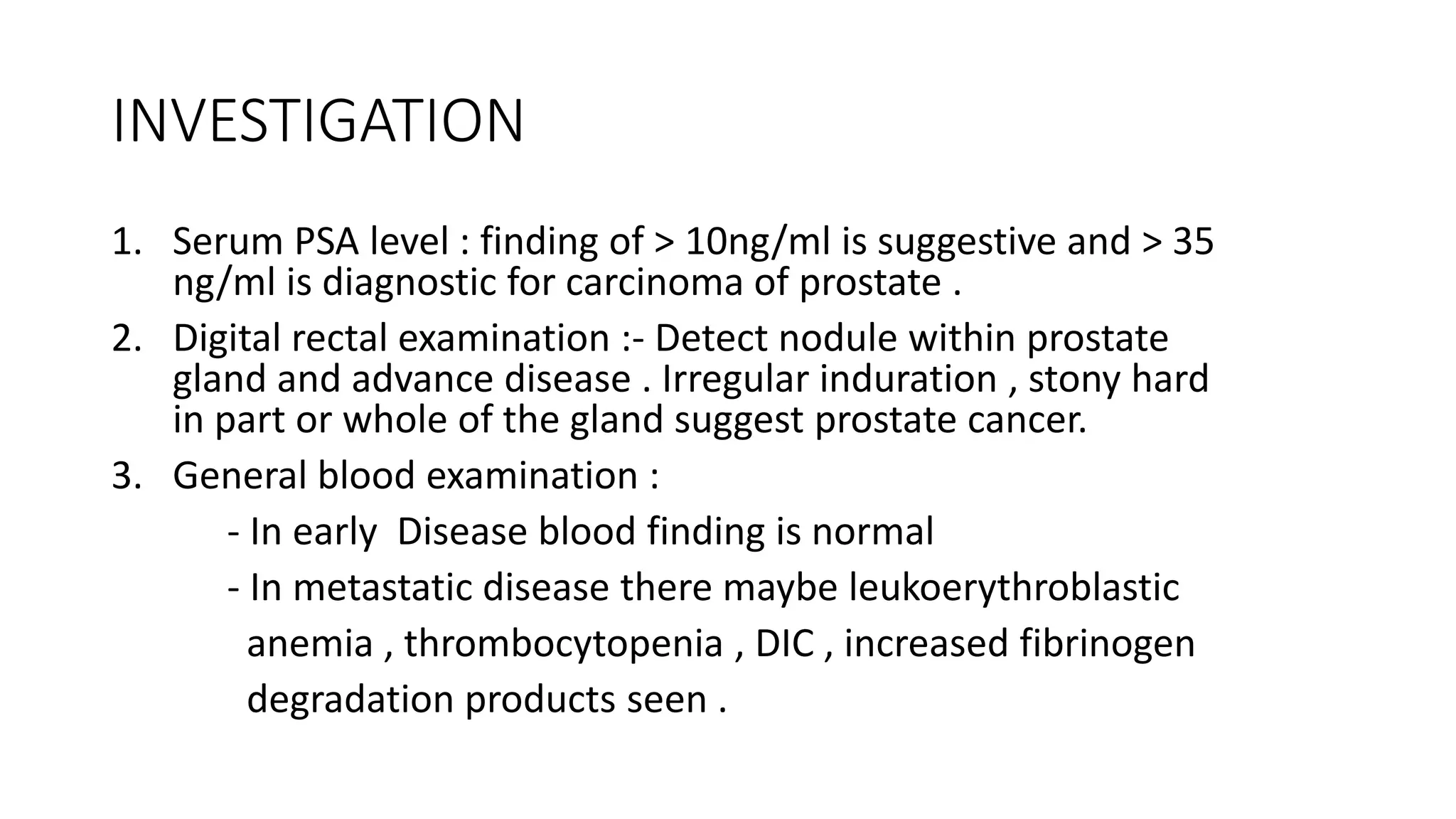 DISORDERS OF PROSTATE | PPTX