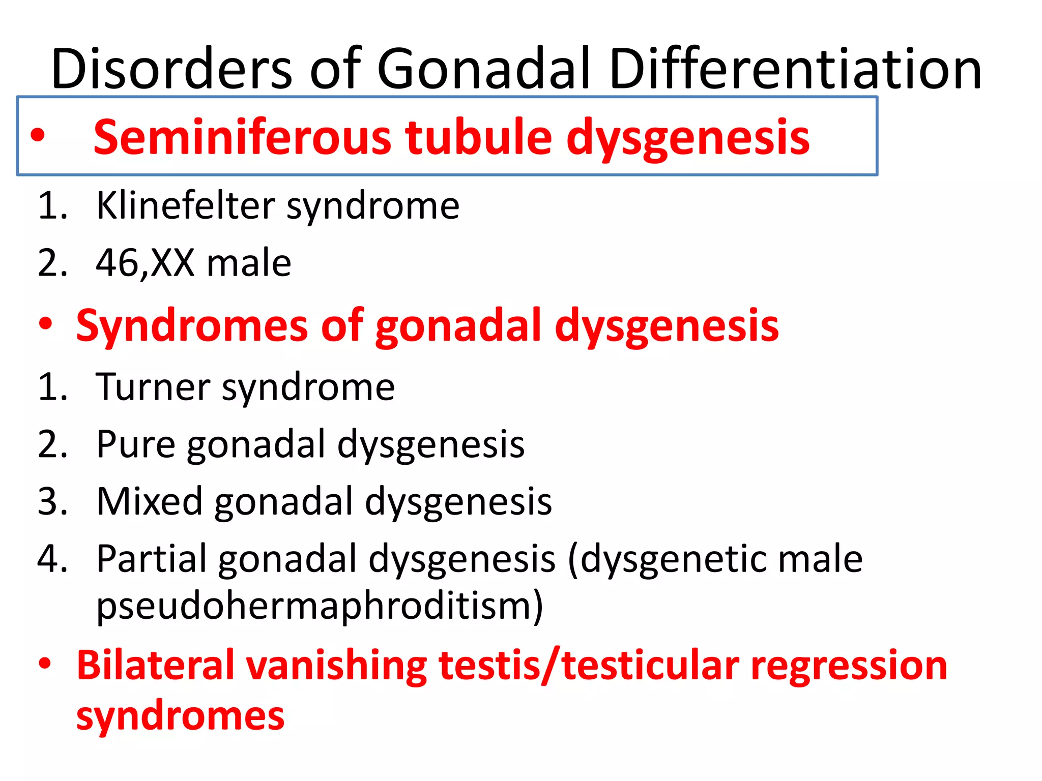 Disorders of sex development | PPTX
