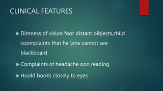 Dimness Vision Examples DISORDERS OF SKIN,EYE.pptx in child health nursing | PPTX