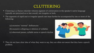 Words Clumping DISORDERS OF SPEECH1 (1).pptx aphasia disorder | PPTX