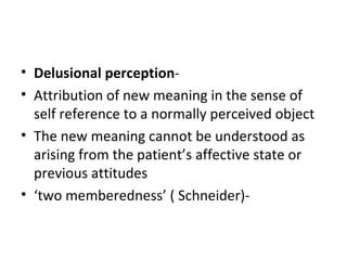 Disorders of thought | PPT