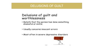 DELUSIONS OF GUILT
 