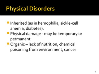 Disorders (Expository Essay Topics)