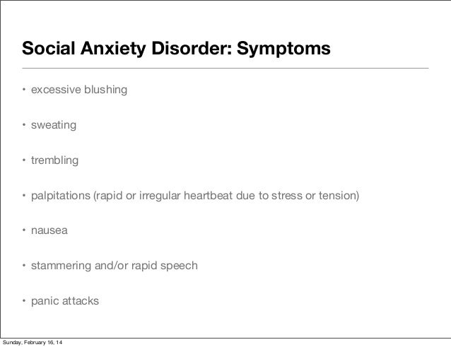 Social Anxiety Disorder and Depression