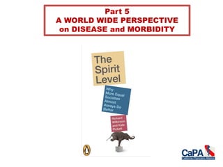 Part 5
A WORLD WIDE PERSPECTIVE
on DISEASE and MORBIDITY
 