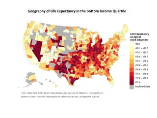 Geography of Life Expectancy in the Bottom Income Quartile
 