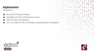 Dispatch task based on project role in Odoo 19 Project | PPTX