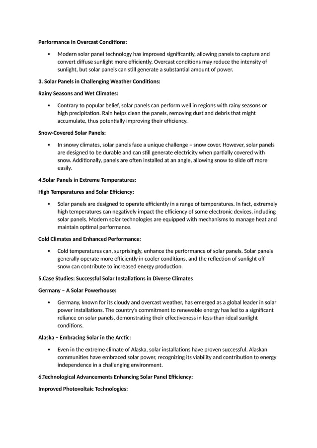 Dispelling the Myth-Solar Panels Shine Beyond Sunny Climates.docx