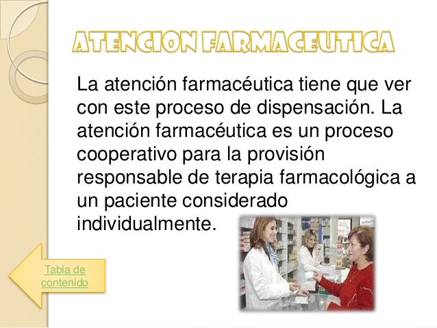 Son Algunos Elementos Principales De La Asistencia En La Dispensación