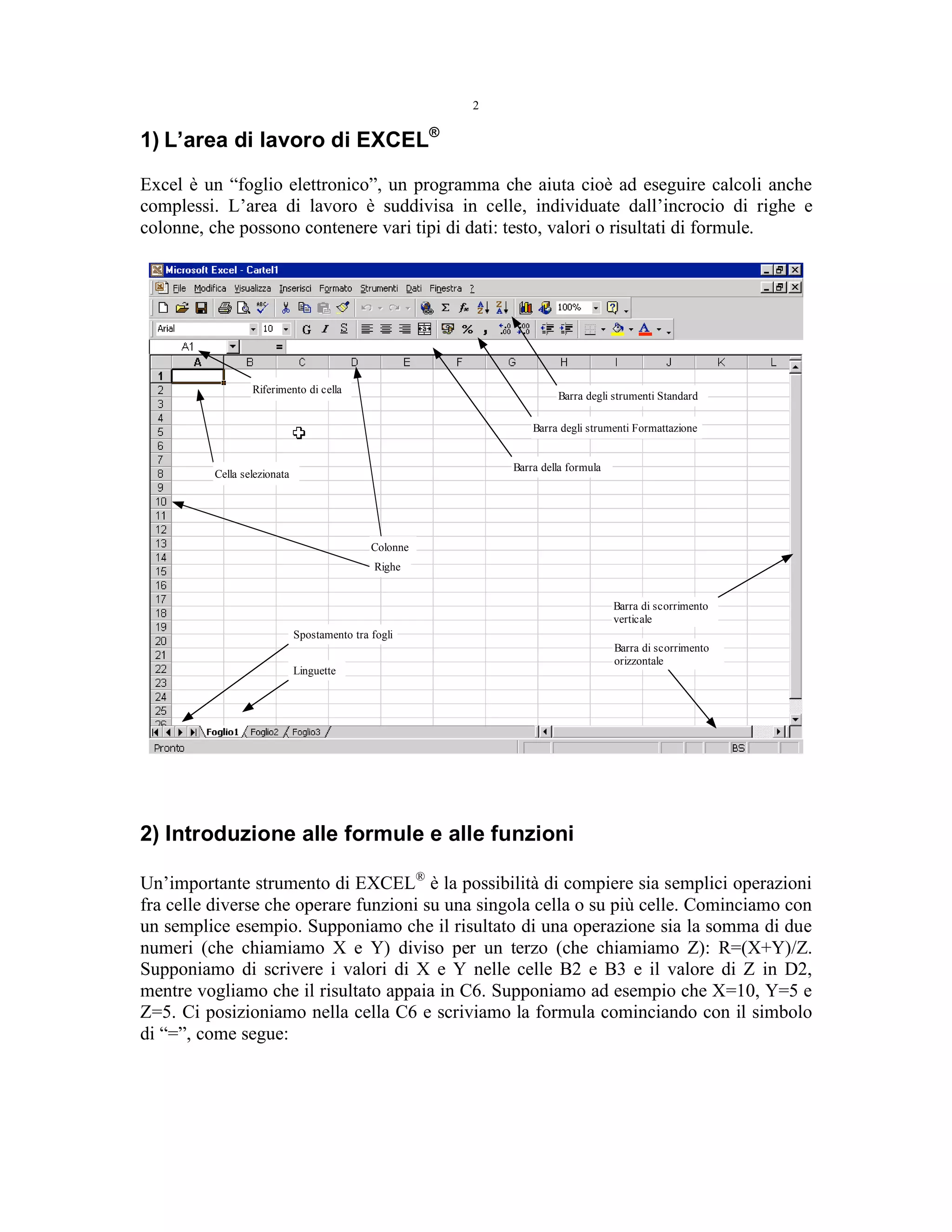 Informatica - uso di excel | PDF