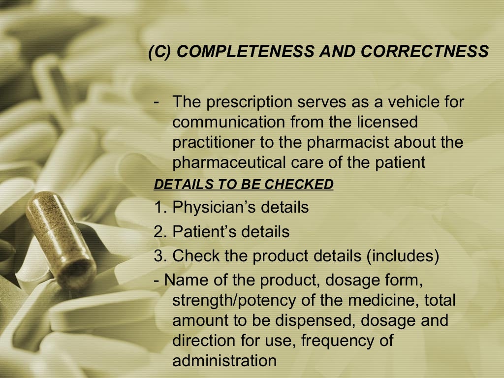 Good Dispensing Practice