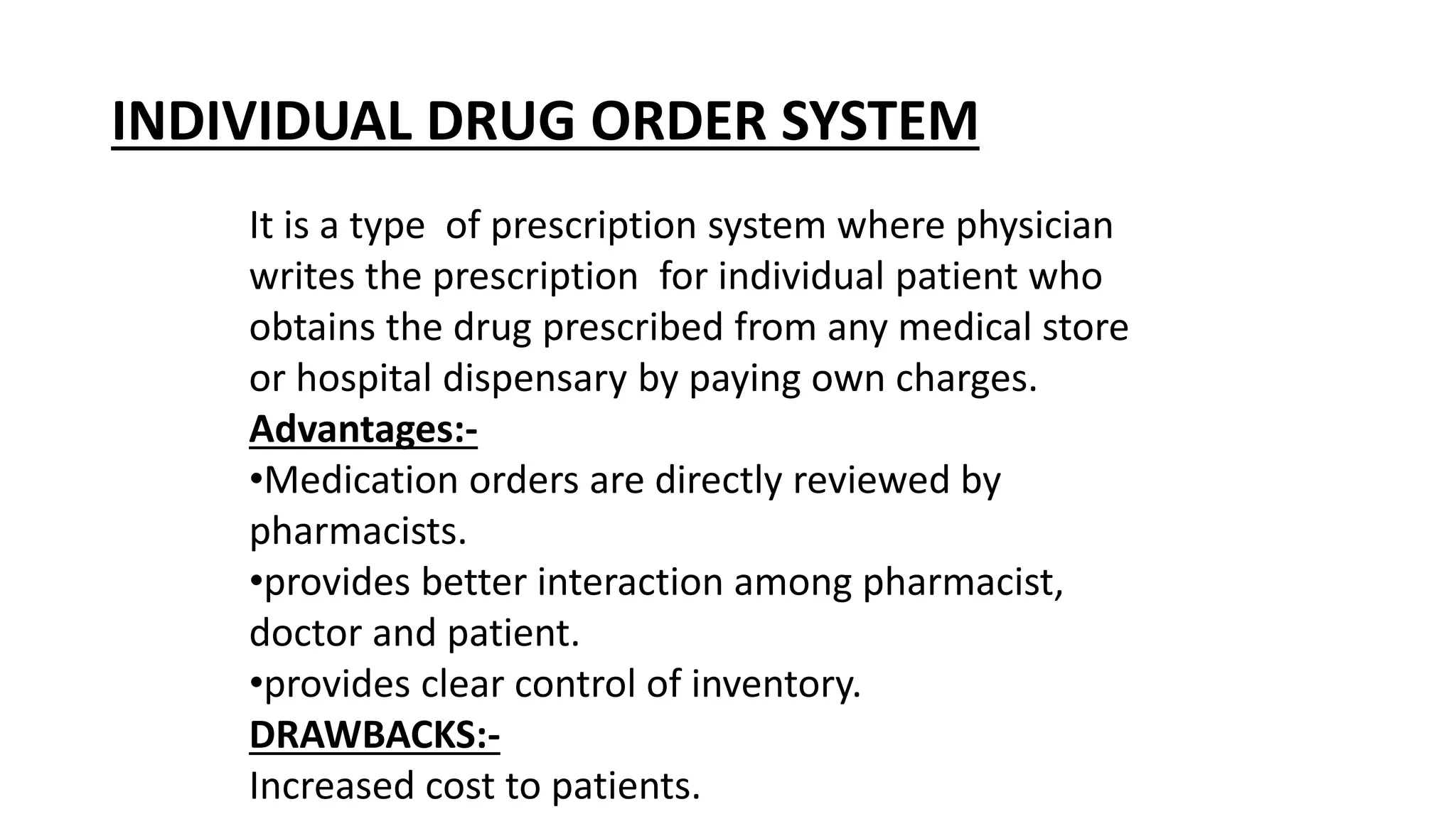 Dispensing to inpatient | PPTX