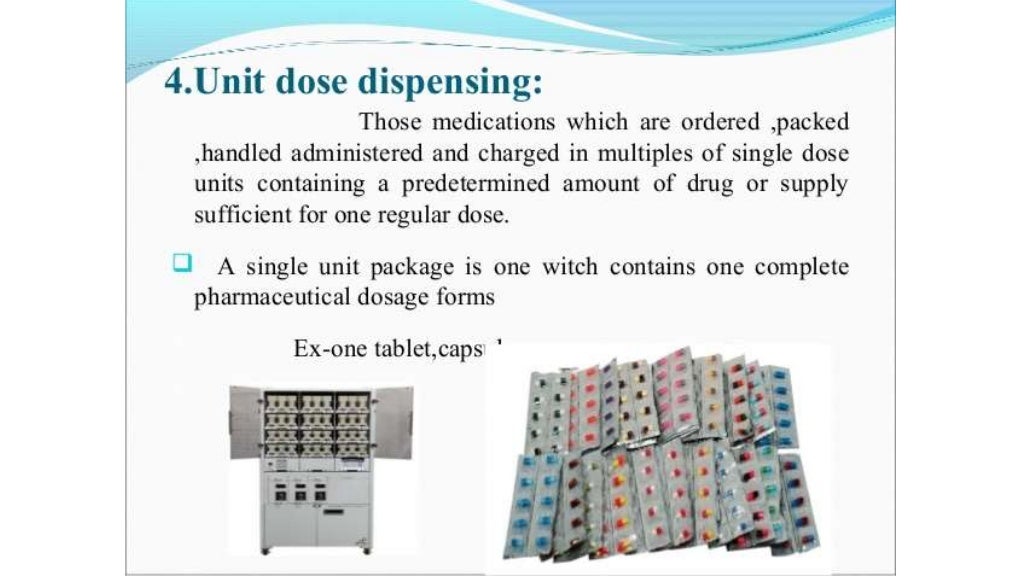 Dispensing to inpatient