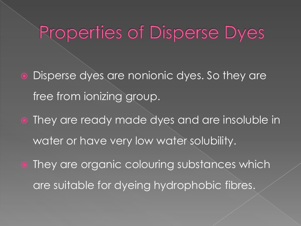 Disperse dyes