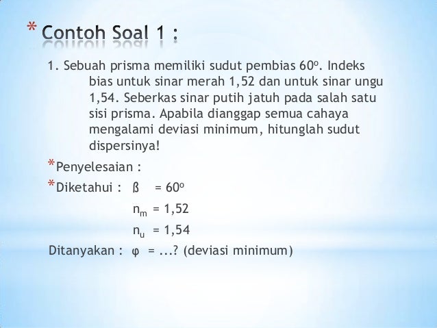 107+ Contoh Soal Dispersi Cahaya Terupdate – Dikdasmen