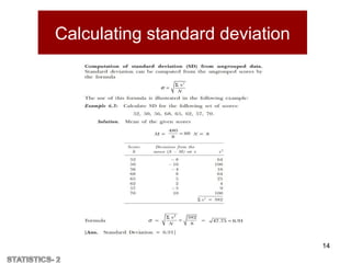 Calculating standard deviation
14
 