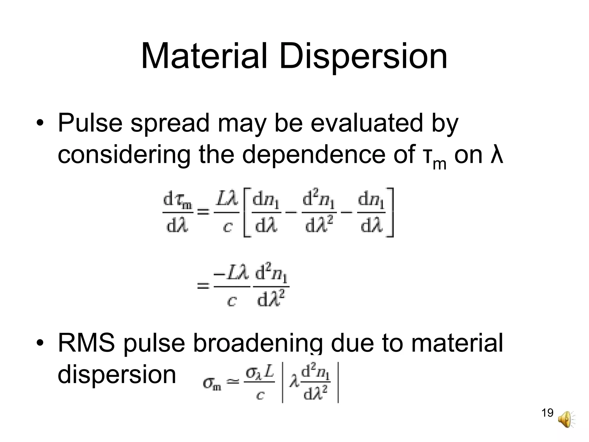 Dispersion in optical fibers | PPT