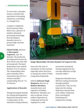 Rubber Dispersion Kneader A Friend In Knead | PDF
