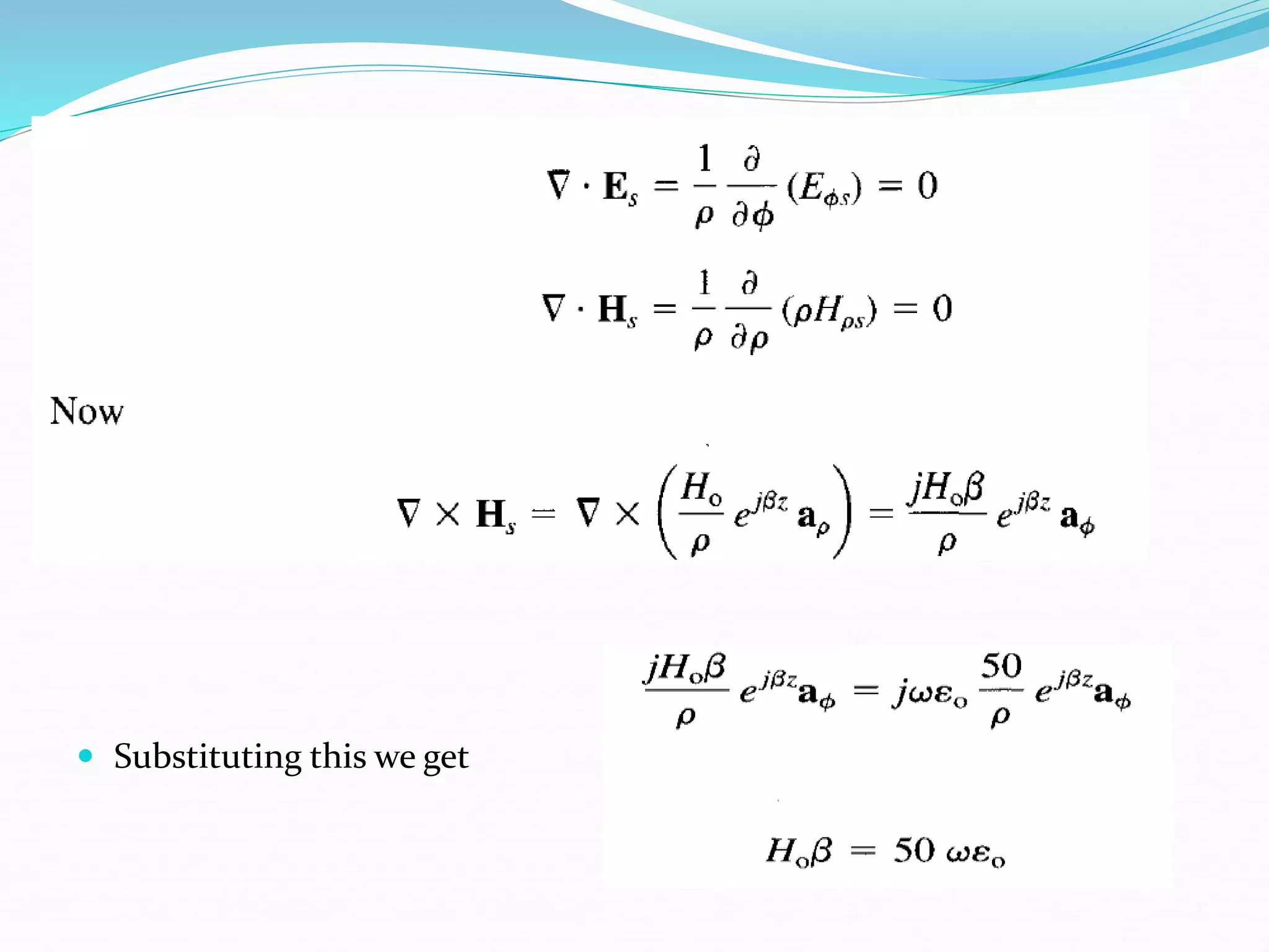  Substituting this we get
 