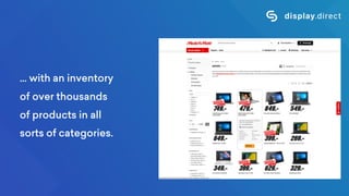 … with an inventory
of over thousands
of products in all
sorts of categories.
 