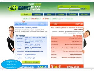 Les places de
marché se
généralisent
 