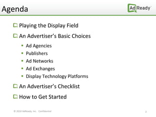 AdReady Display Ad Ecosystem | PPT | Internet | Computing