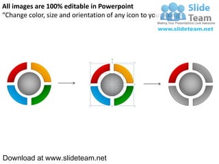 Display pie chart process 4 stages powerpoint presentation slides and ...