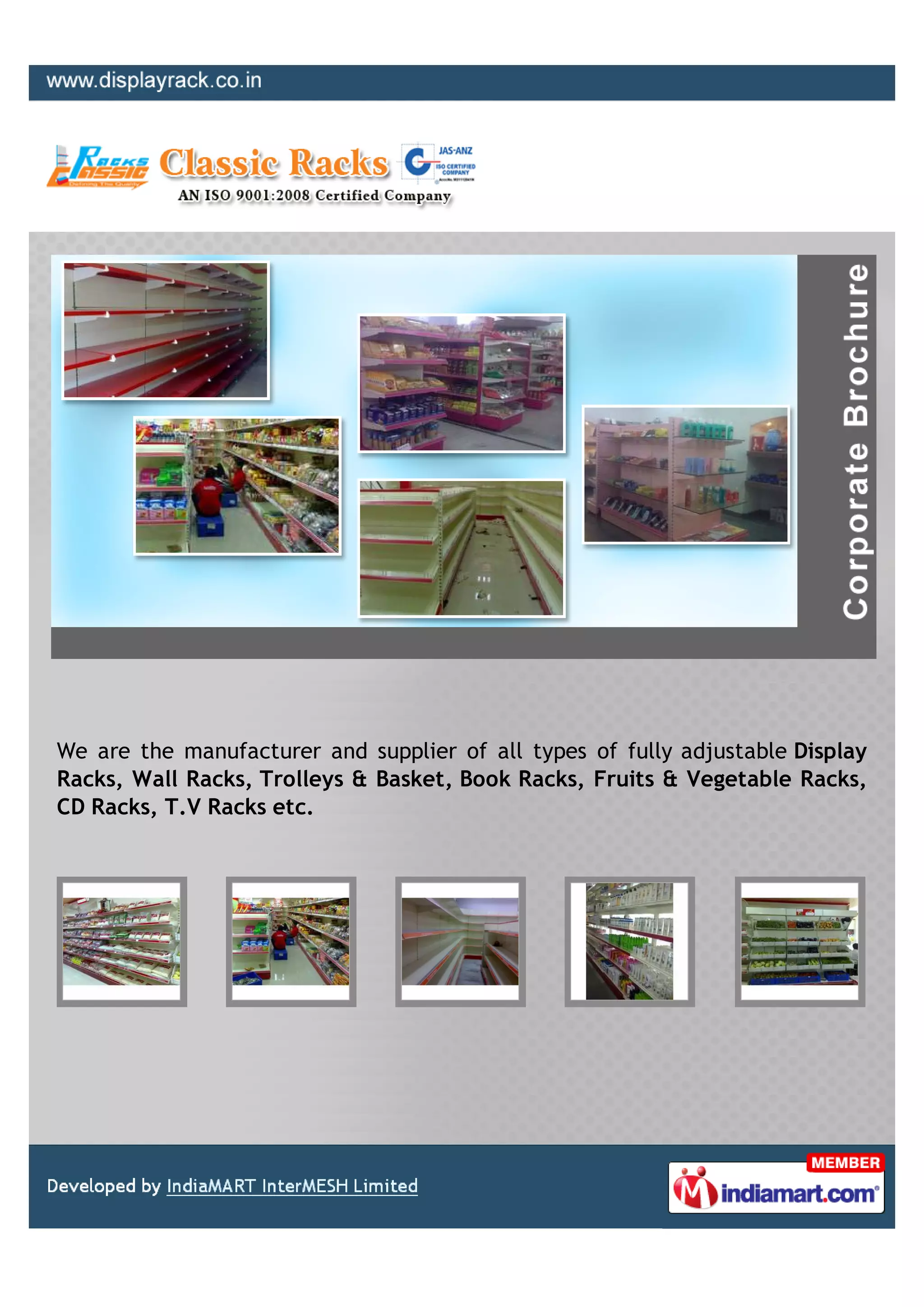 Classic Racks, New Delhi, Wall Racks | PDF | Retail Industry | Industries