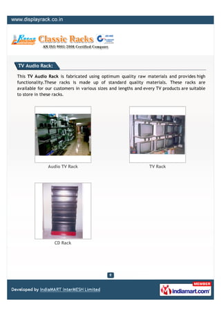 Classic Racks, New Delhi, Wall Racks | PDF | Retail Industry | Industries