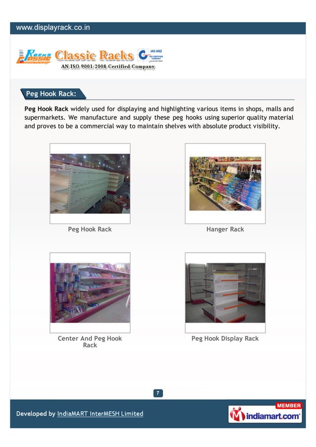 Classic Racks, New Delhi, Wall Racks | PDF