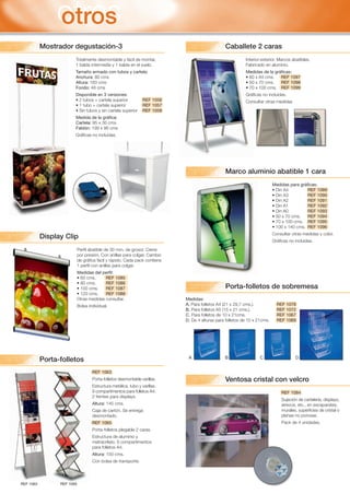 Displays for advertising