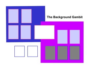 The Background Gambit
 