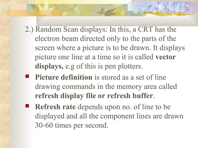 Display techniques | PPT