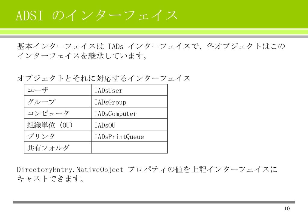 Directoryデータにアクセス ～ユーザ情報の取得と表示～