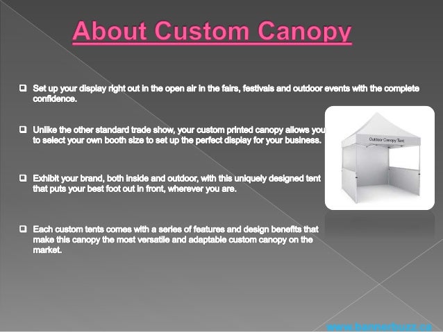 Display Your Brand With A Custom Canopy Tent Bannerbuzz Ca