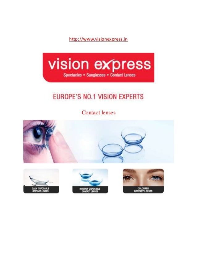 Daily & Monthly Disposable Contact Lenses Vision Express India