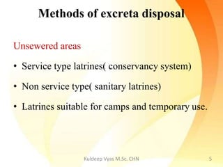 Disposal of excreta | PPTX