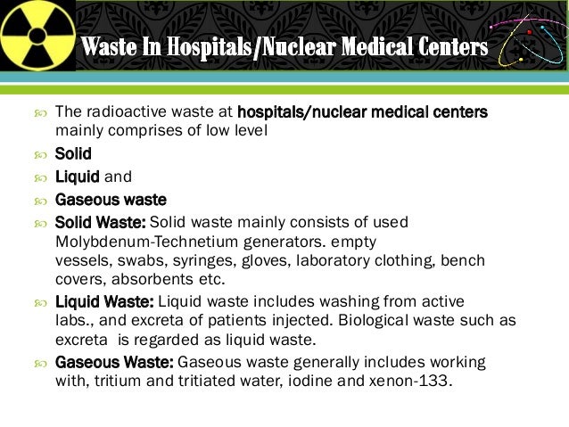 Disposal of radioactive waste