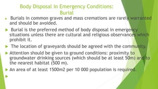 Disposal of the Dead | PPTX